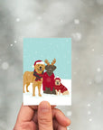 Festive Dogs - Mini | Greeting Card