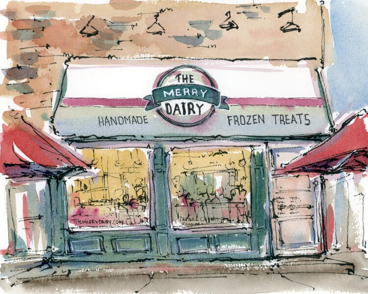 The Merry Dairy Print