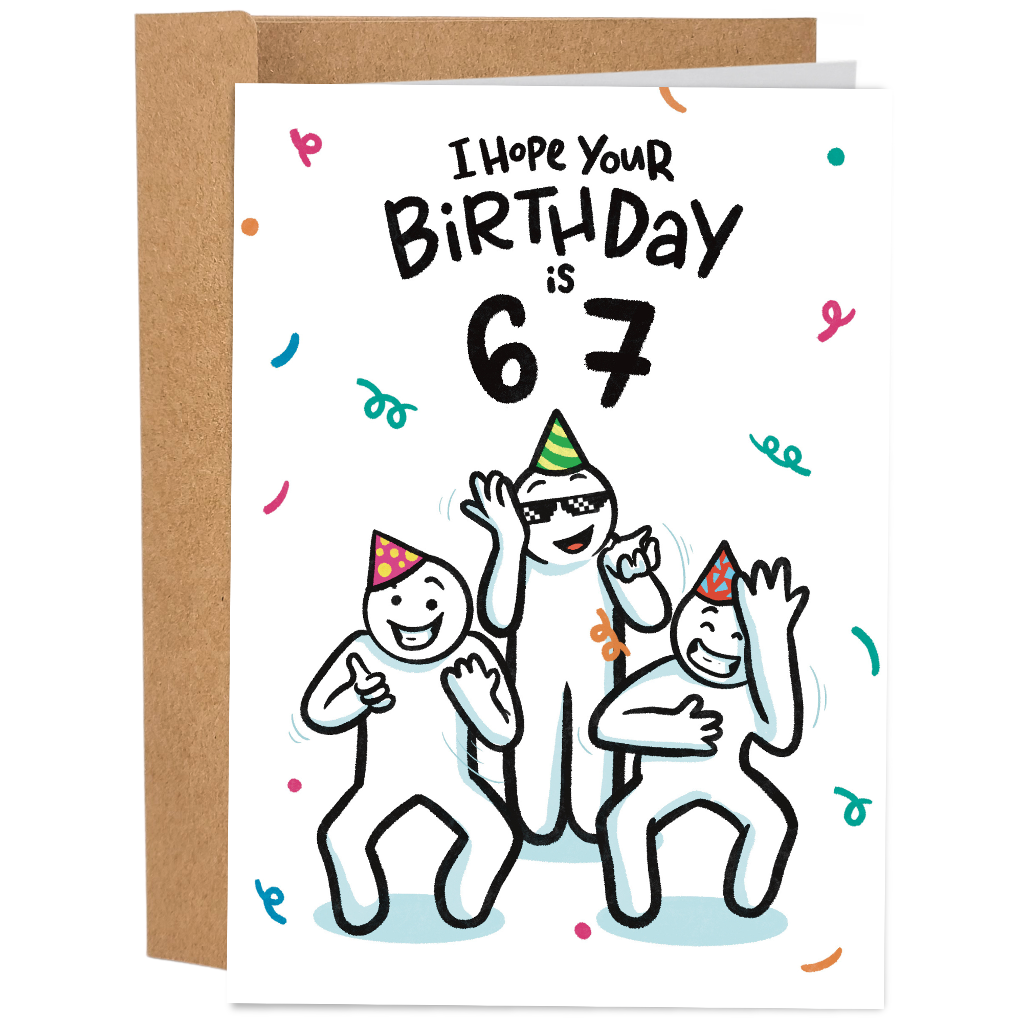 Birthday is 6 7 | Greeting Card