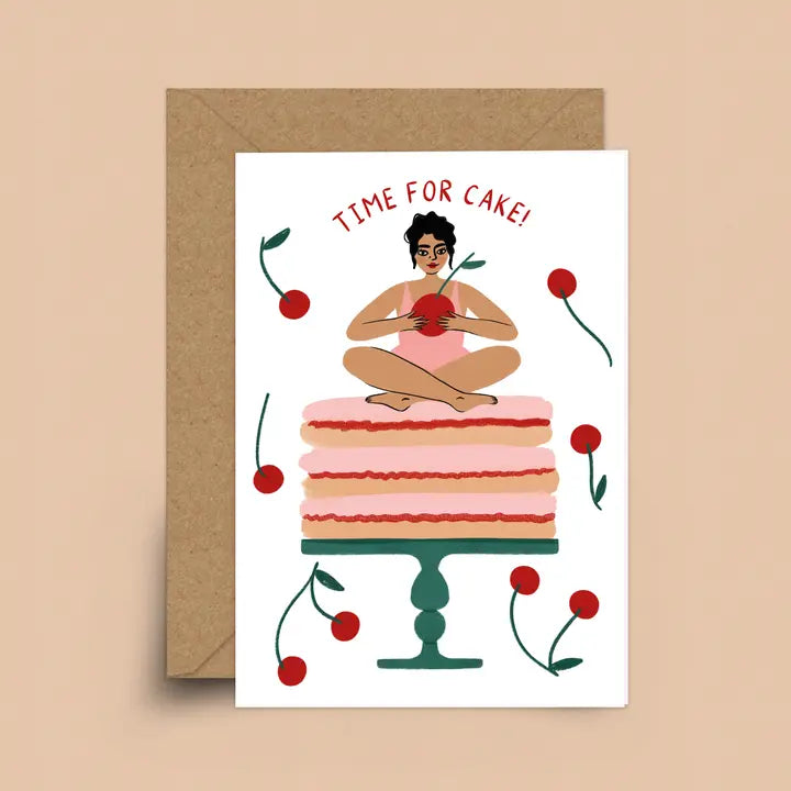 Time For Cake - Greeting Card