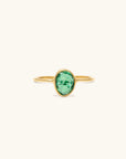 Emerald Rosecut Ring | 10k Gold