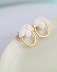 Cherry Blossom Ear Jacket: Pink