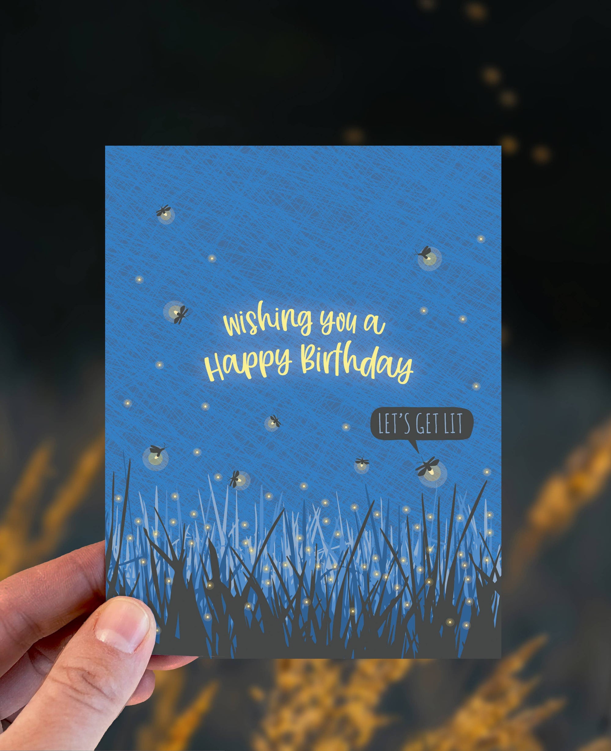 Get Lit Fireflies | Greeting Card