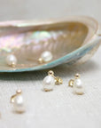 Petite Oval Pearl Studs