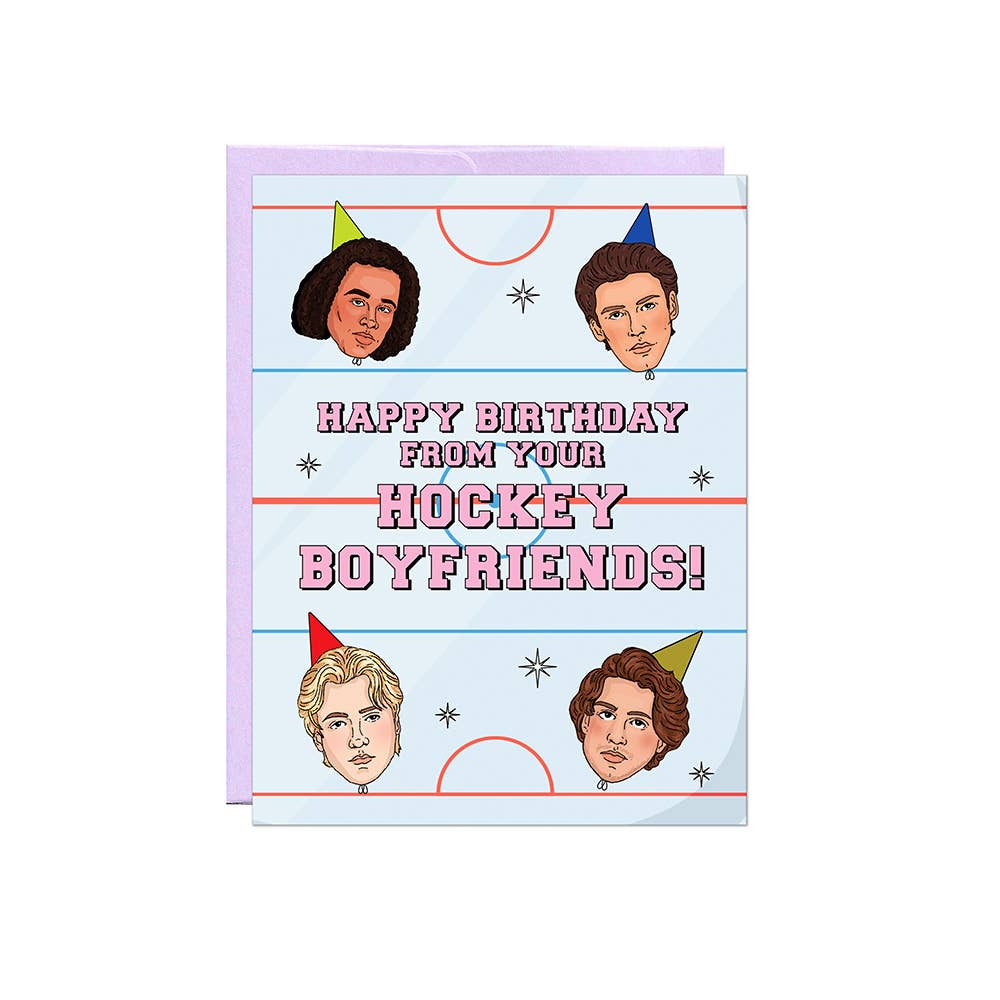 Birthday Hockey Boyfriends | Greeting Card