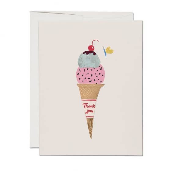 Ice Cream Thank You - Greeting Card