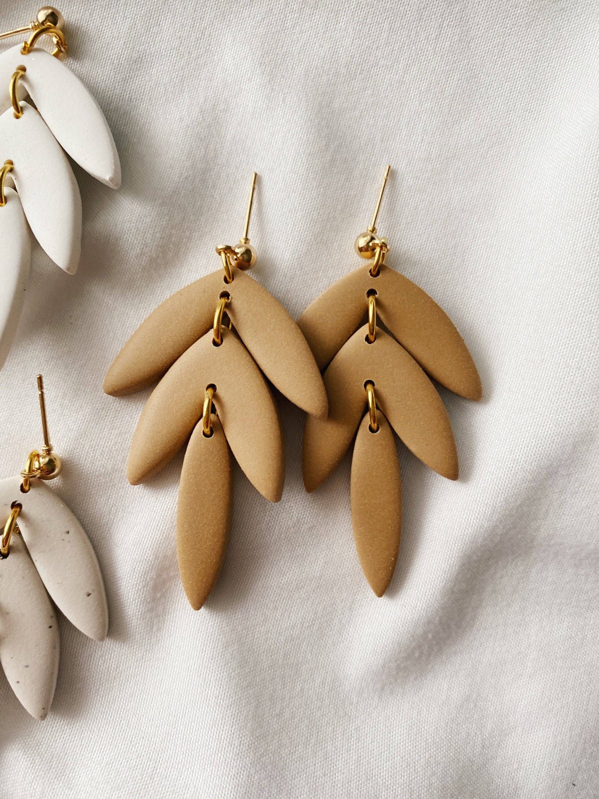 Dahlia Clay Earrings | Chiffon