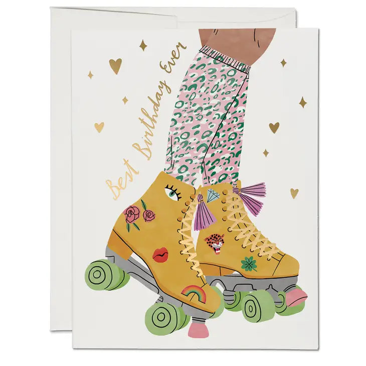 Roller Skate Birthday - Greeting Card