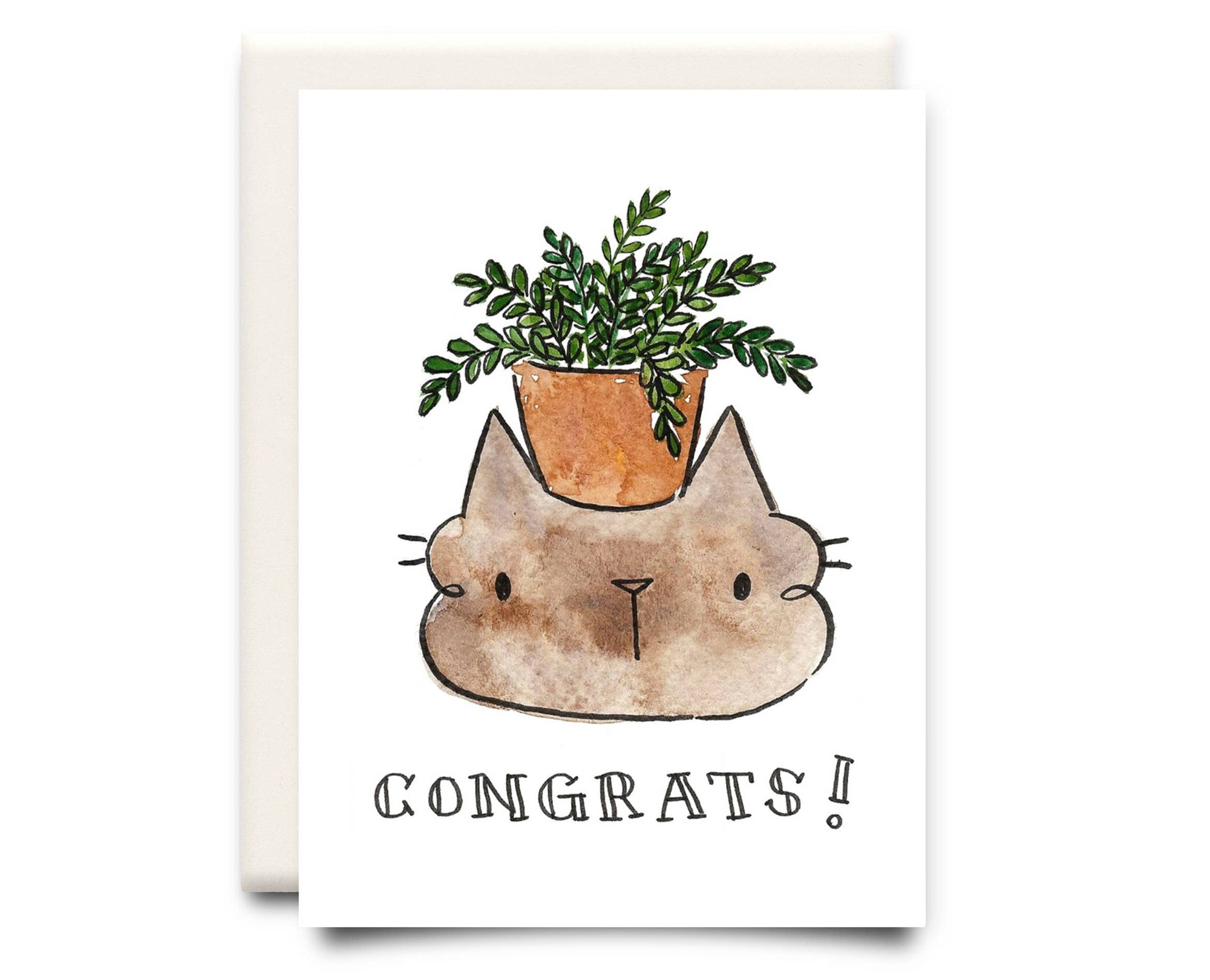 Congrats Cat | Greeting Card