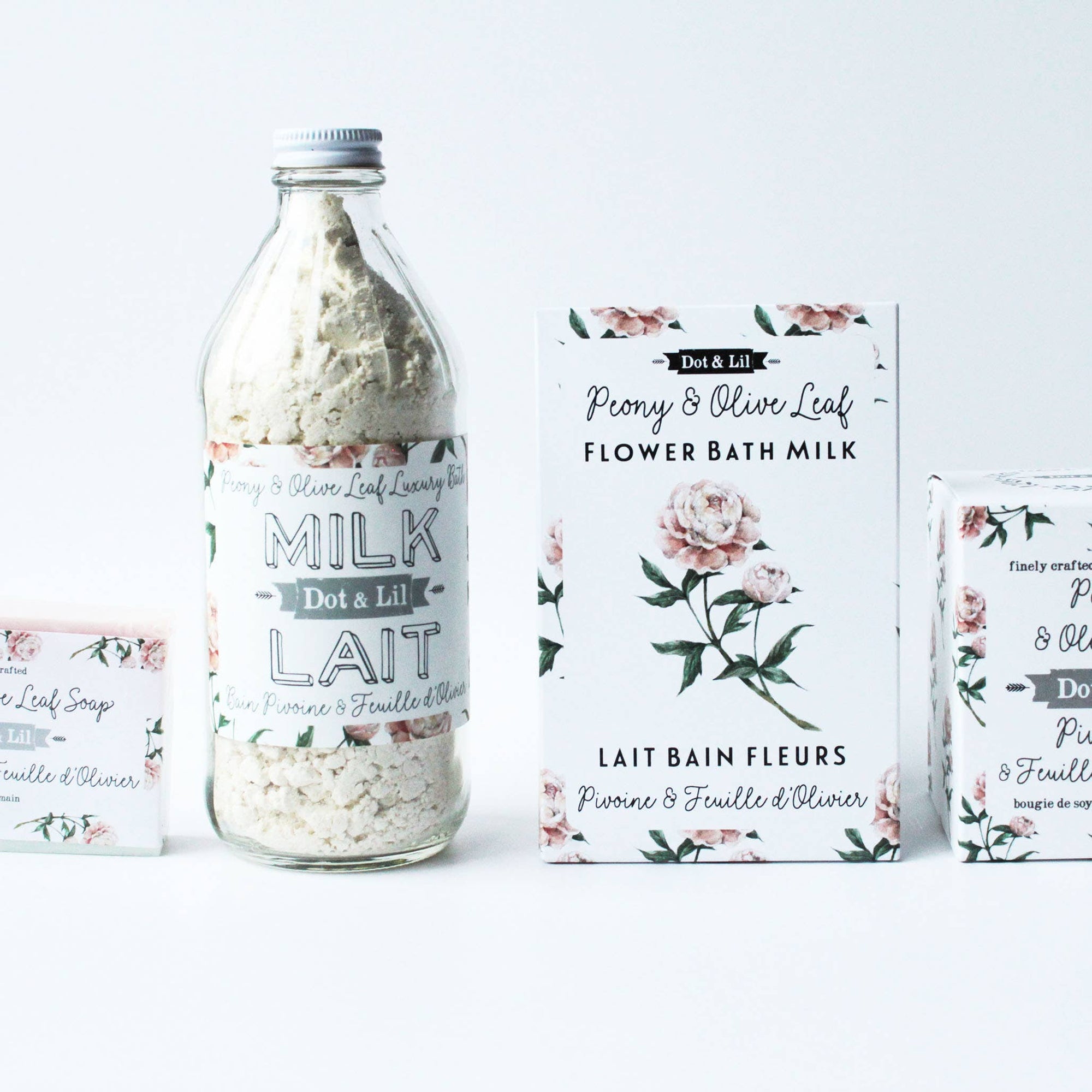 Peony &amp; Olive Leaf Milk Bath