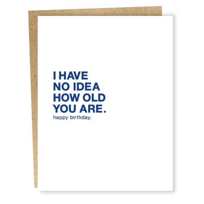 No Idea - Greeting Card