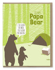 Papa Bear Camping Card