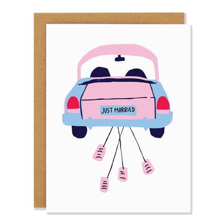 Just Married - Greeting Card