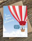 Live Your Dreams Penguin Card