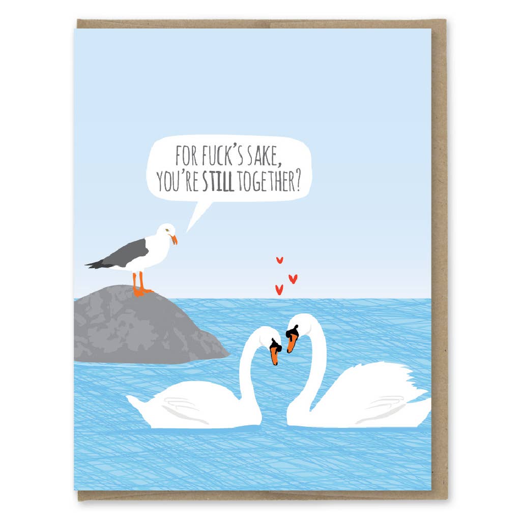 Still Together Swans | Greeting Card