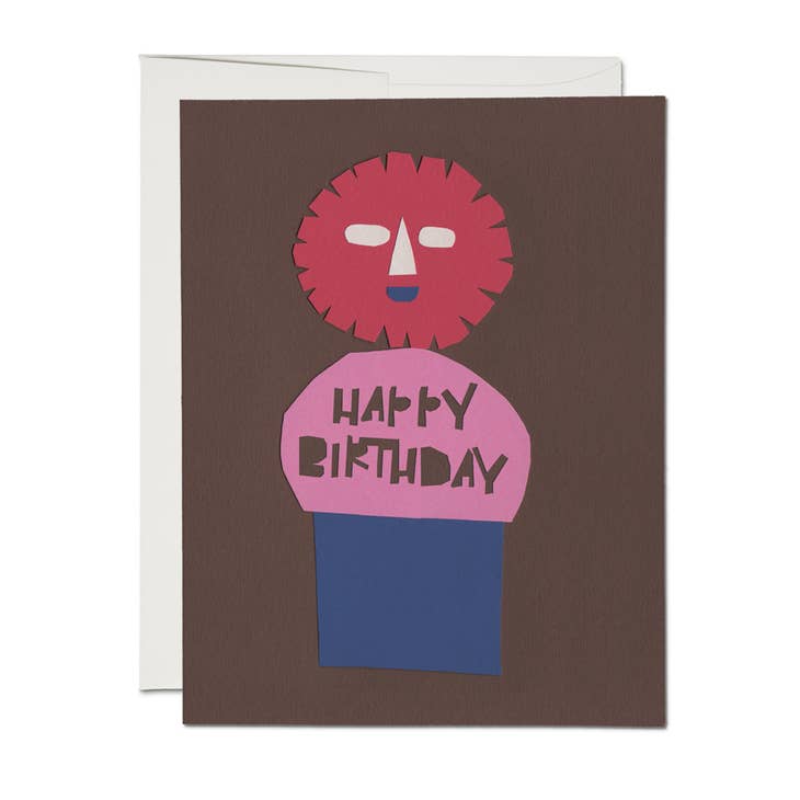 Happy Birthday Cupcake - Greeting Card