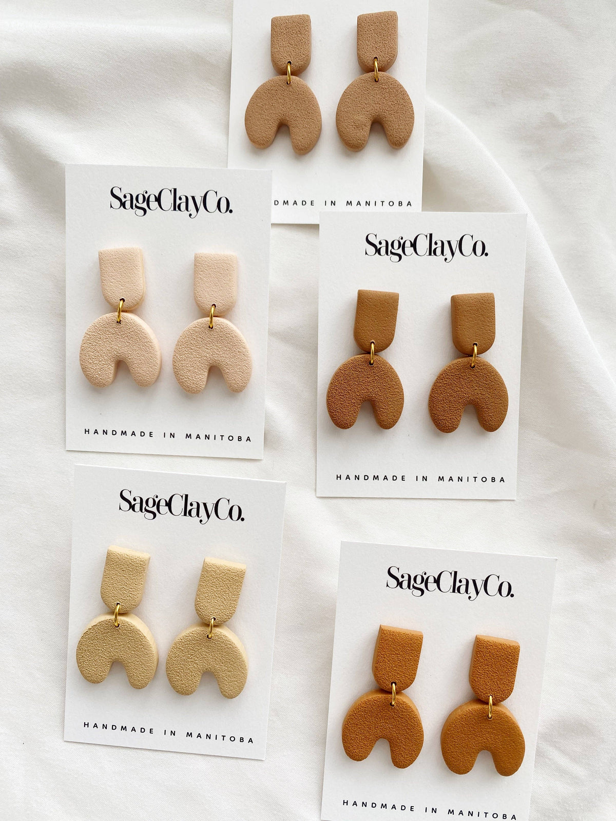 Myla Clay Earrings | Ochre