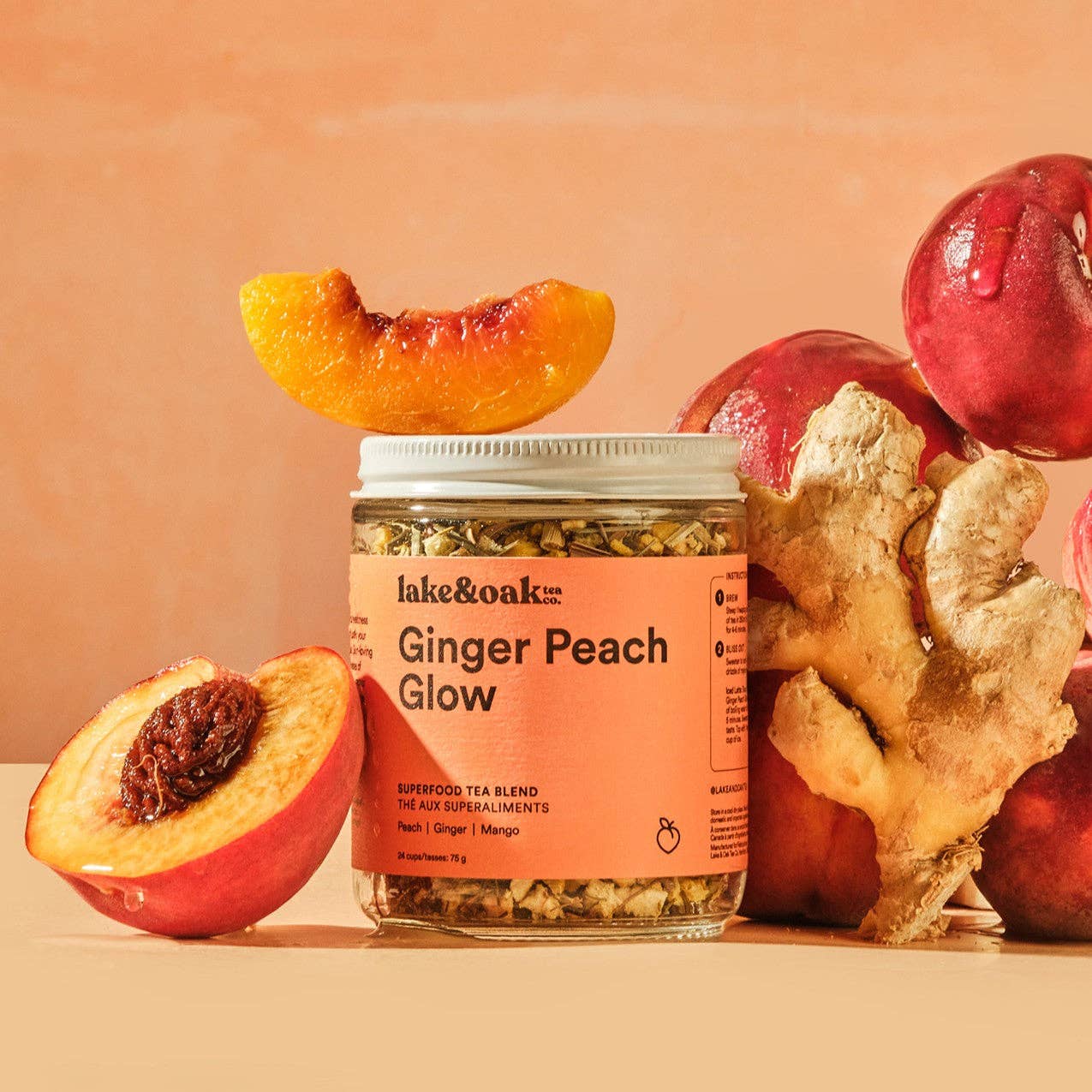 Ginger Peach Glow Tea