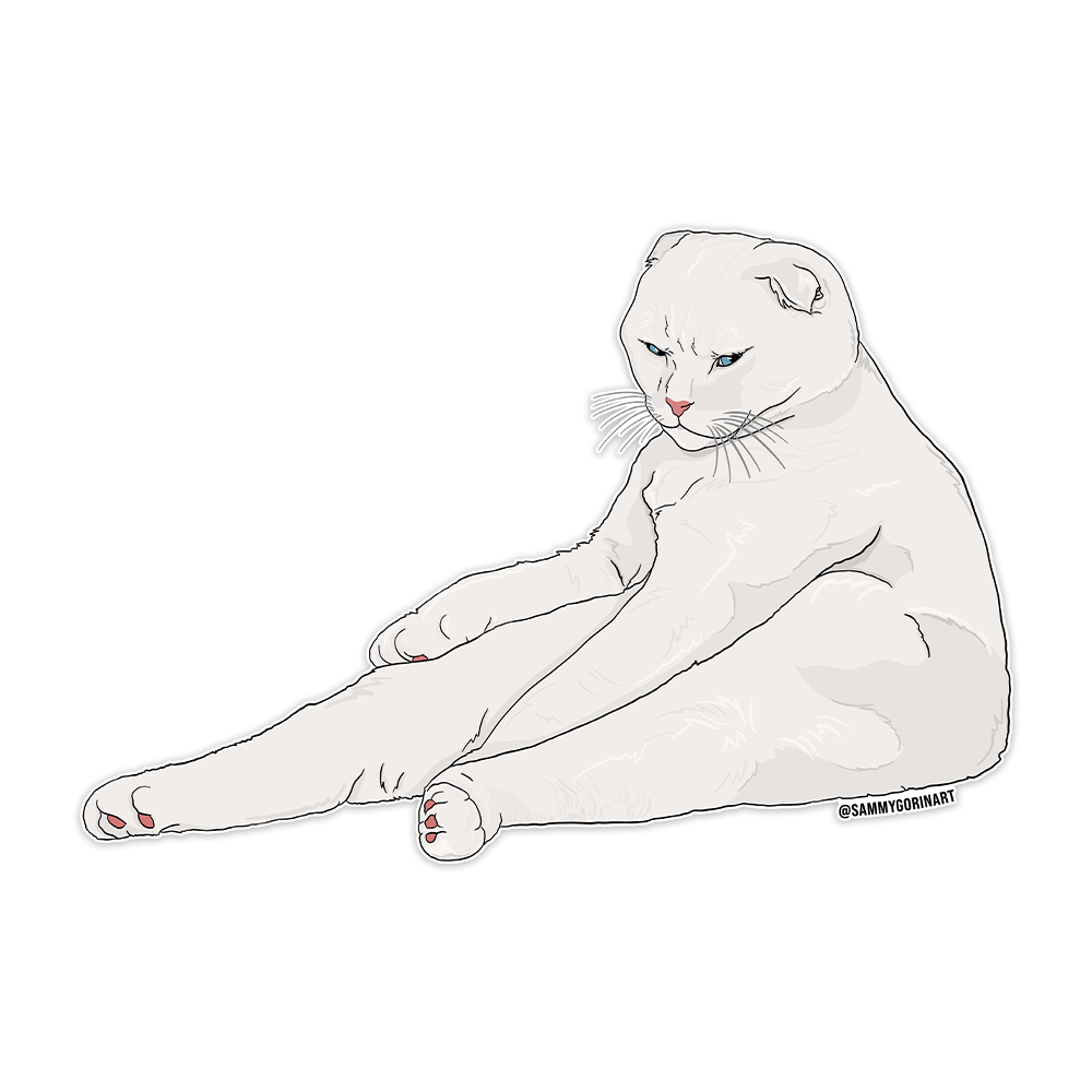 Can You Not? Scottish Fold Cat Sticker