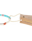 Good Karma Bracelet | Gratitude Turquoise/Orange/Silver
