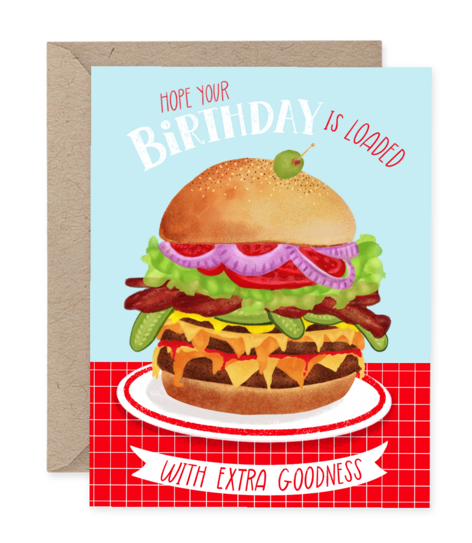 Cheese Burger Birthday Card | Greeting Card