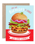 Cheese Burger Birthday Card | Greeting Card