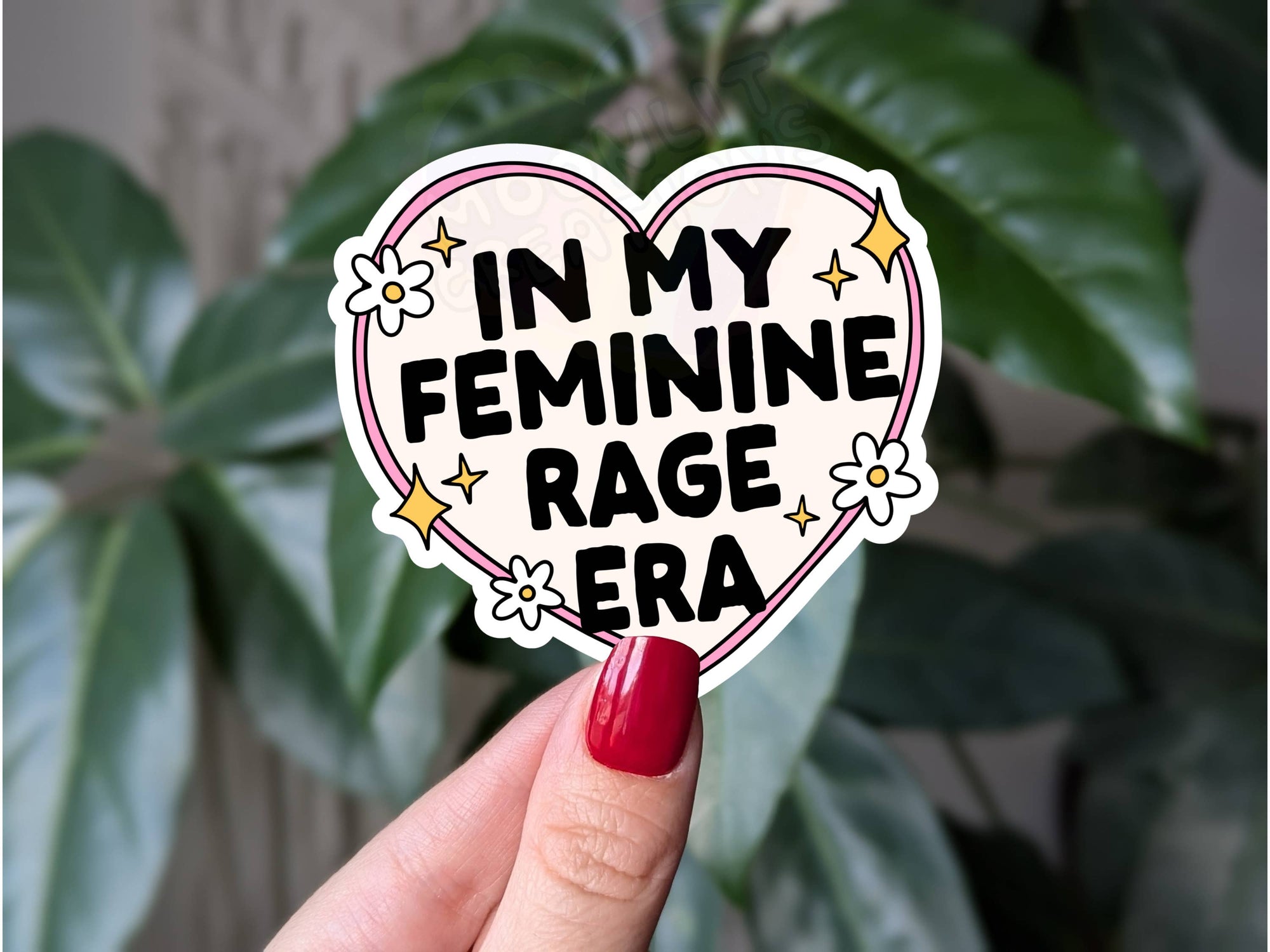 In my feminine rage era sticker