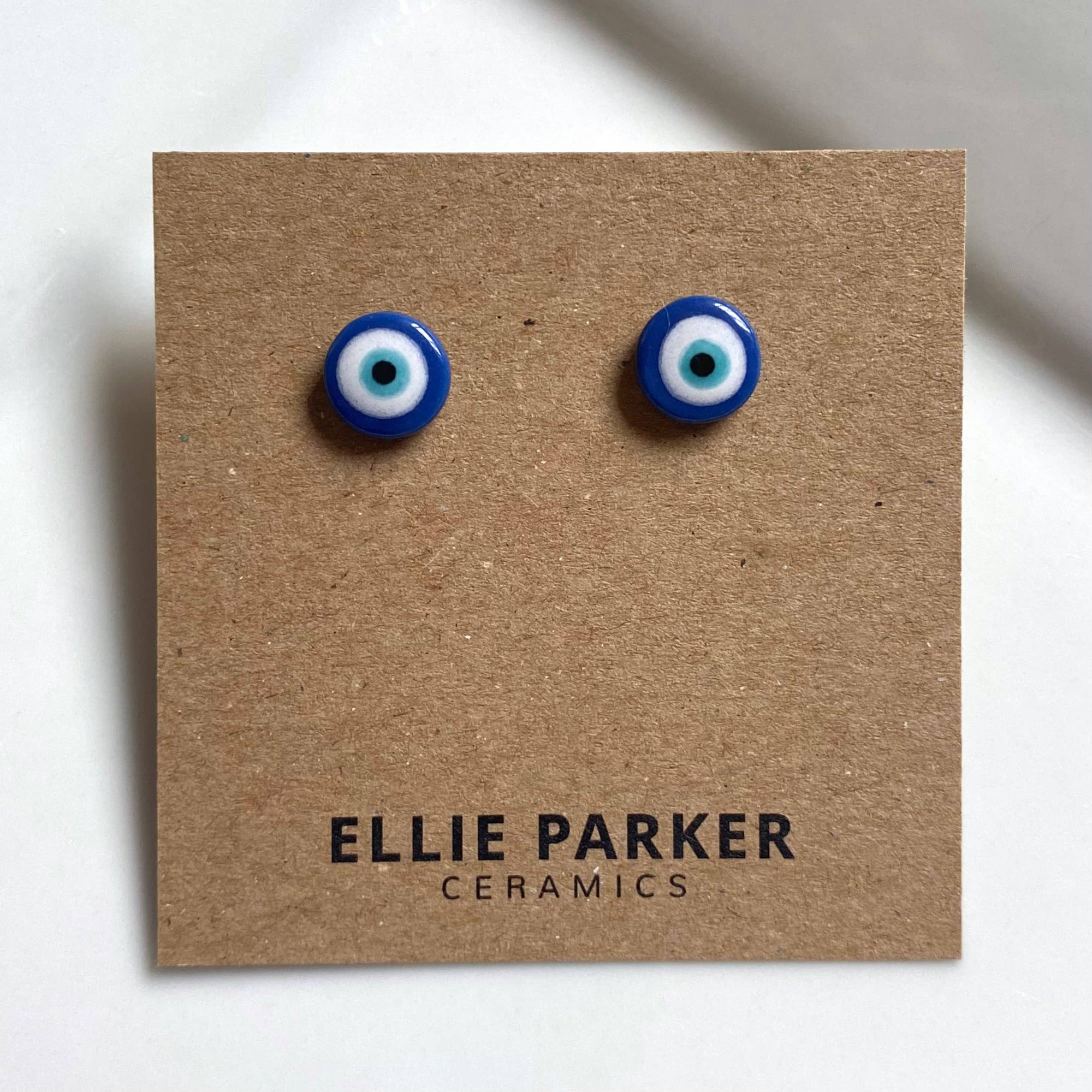 Evil Eye Earrings | Handmade Ceramic Jewelry