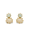 Marbelle Stud Earrings | White