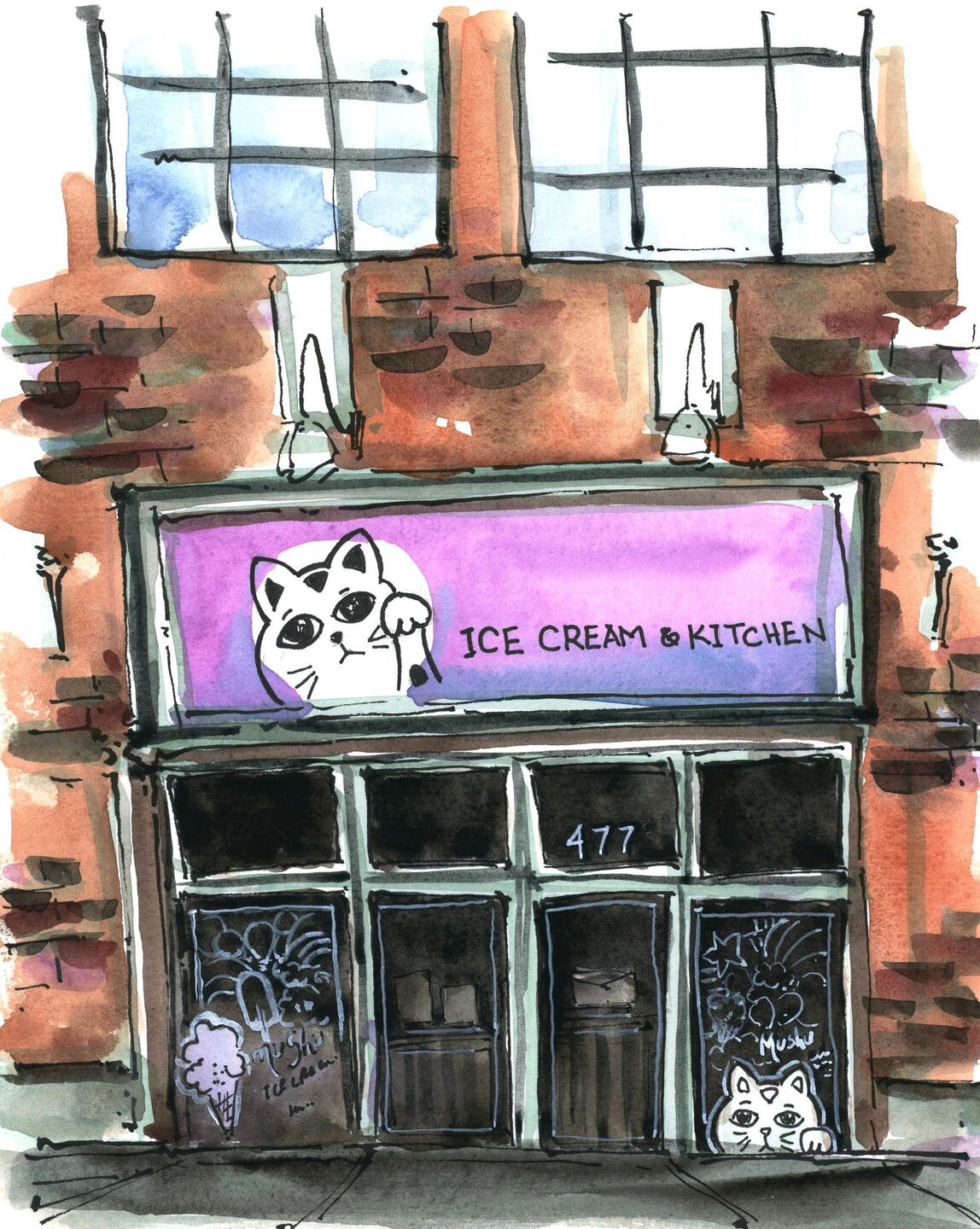 Moo Shu Ice Cream Print