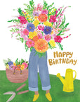 Big Bunch of Garden Flowers | Greeting Card