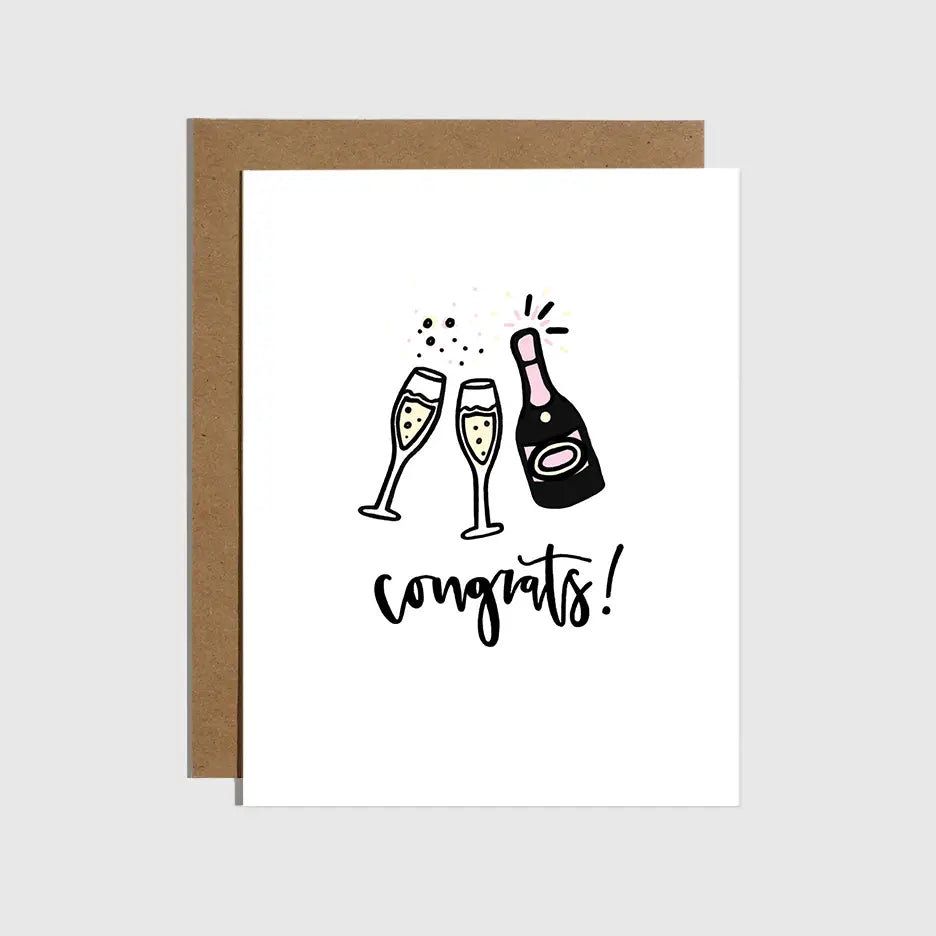 Congrats Champagne - Greeting Card