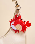 Mini Mirror Bag Charm: Crab