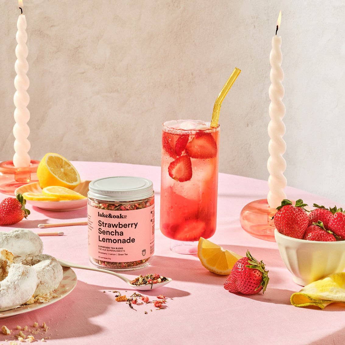 Strawberry Sencha Lemonade Tea