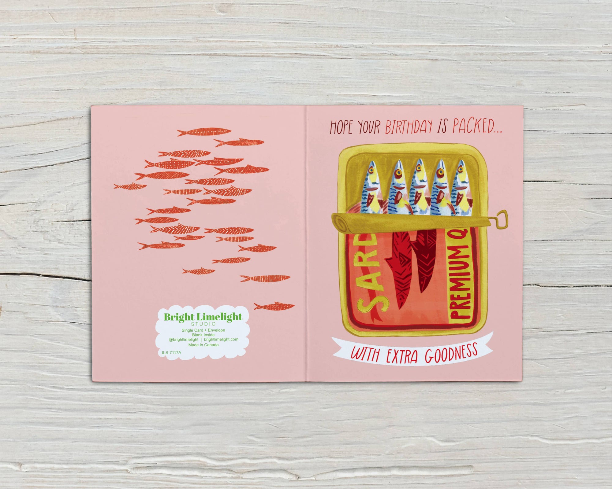 Packed Sardine Tin | Greeting Card