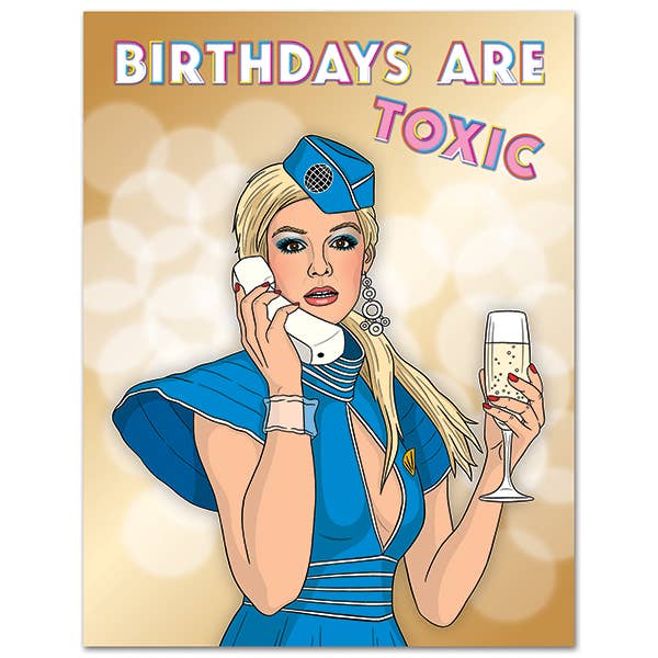 Britney Toxic Birthday - Greeting Card