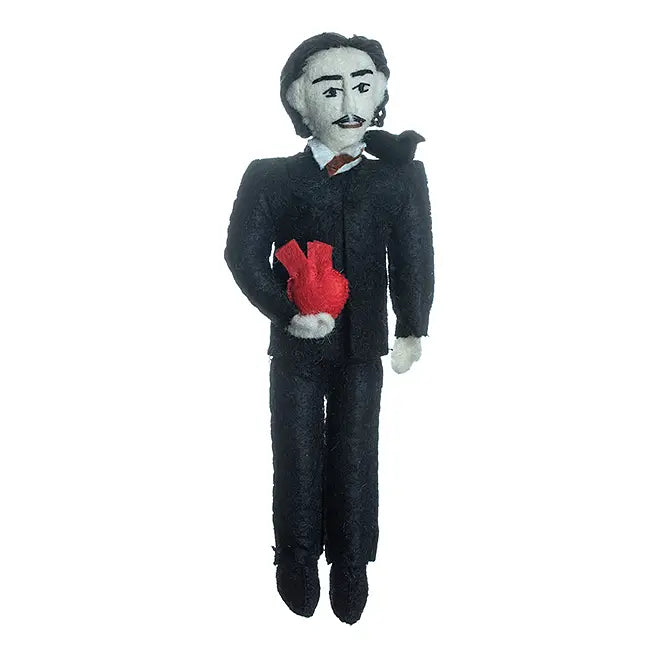 Edgar Allen Poe Felt Ornament