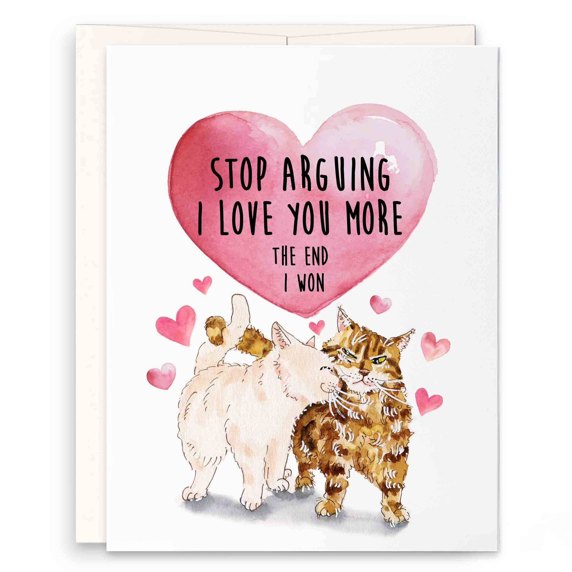 Love Argument Cats - Funny Anniversary Card