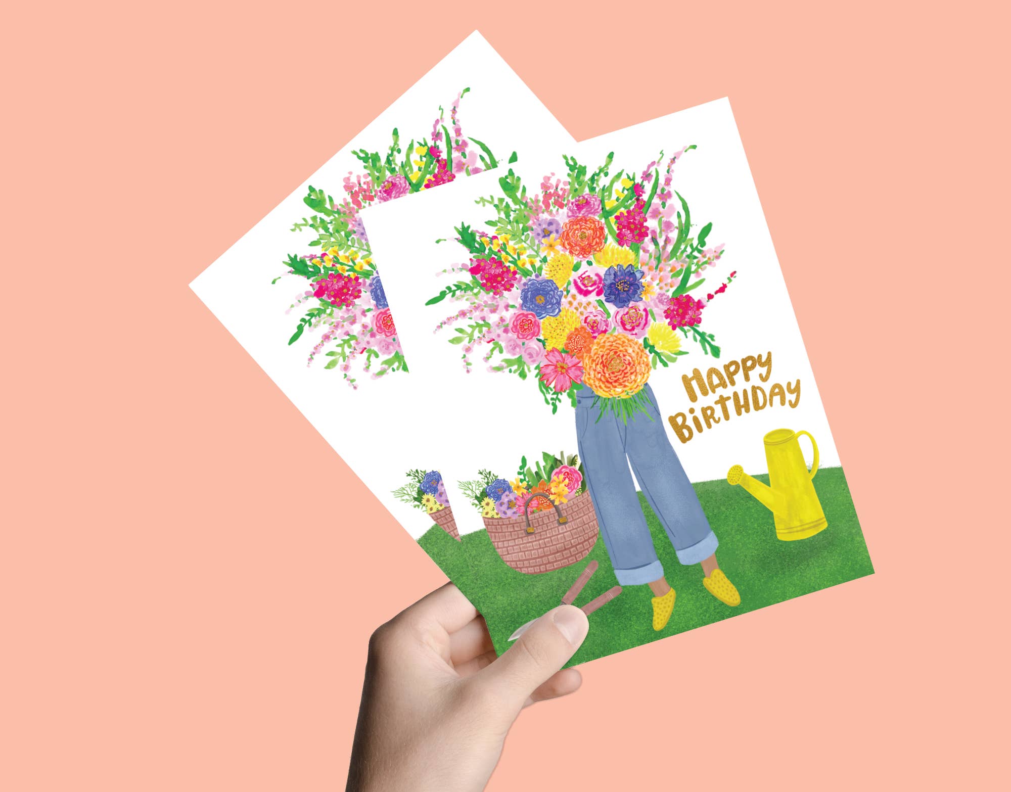 Big Bunch of Garden Flowers | Greeting Card