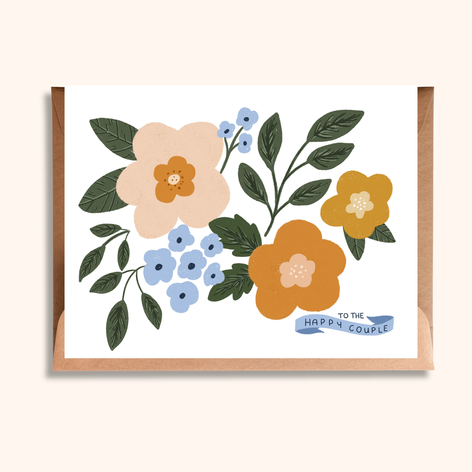Floral Wedding Card