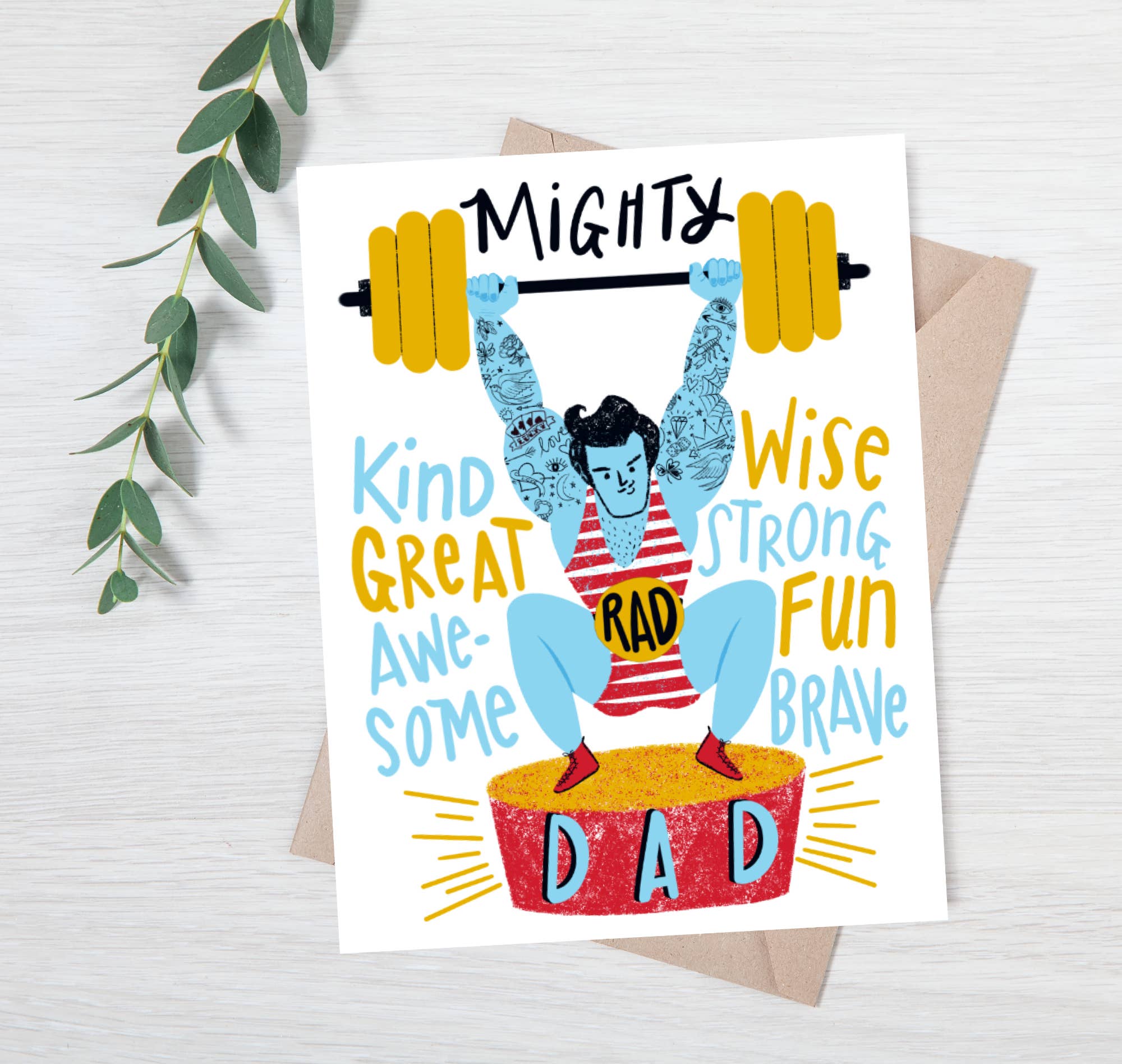 Strong Dad | Greeting Card