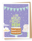 World's Best Mom Birthday | Greeting Card