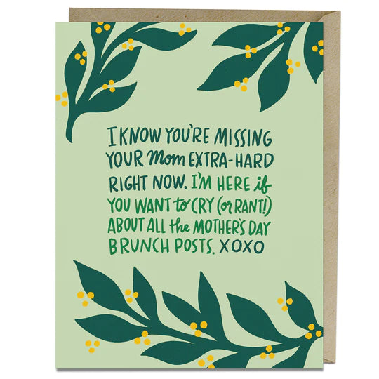Missing Your Mom - Greeting Card