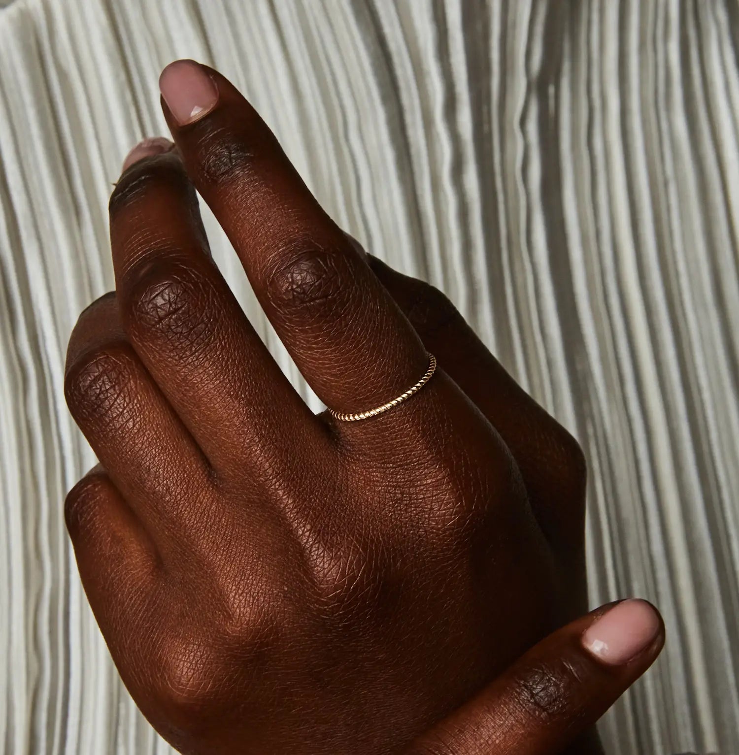 Twisted Stacking Ring | 14K Fine Gold