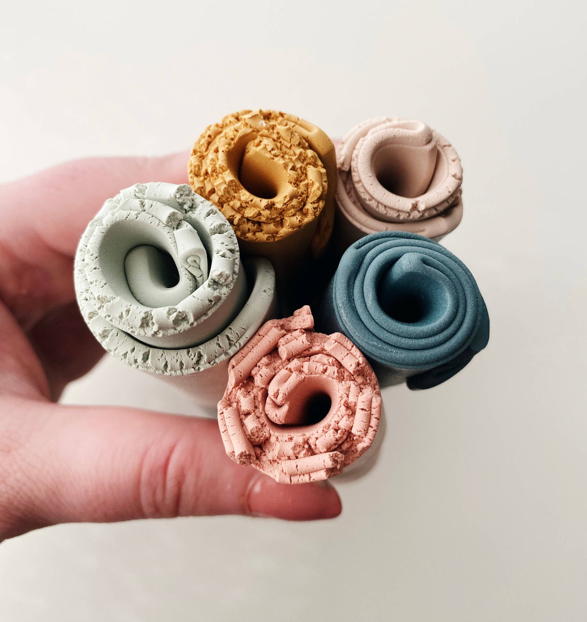Dani Clay Earrings | Dried Sage
