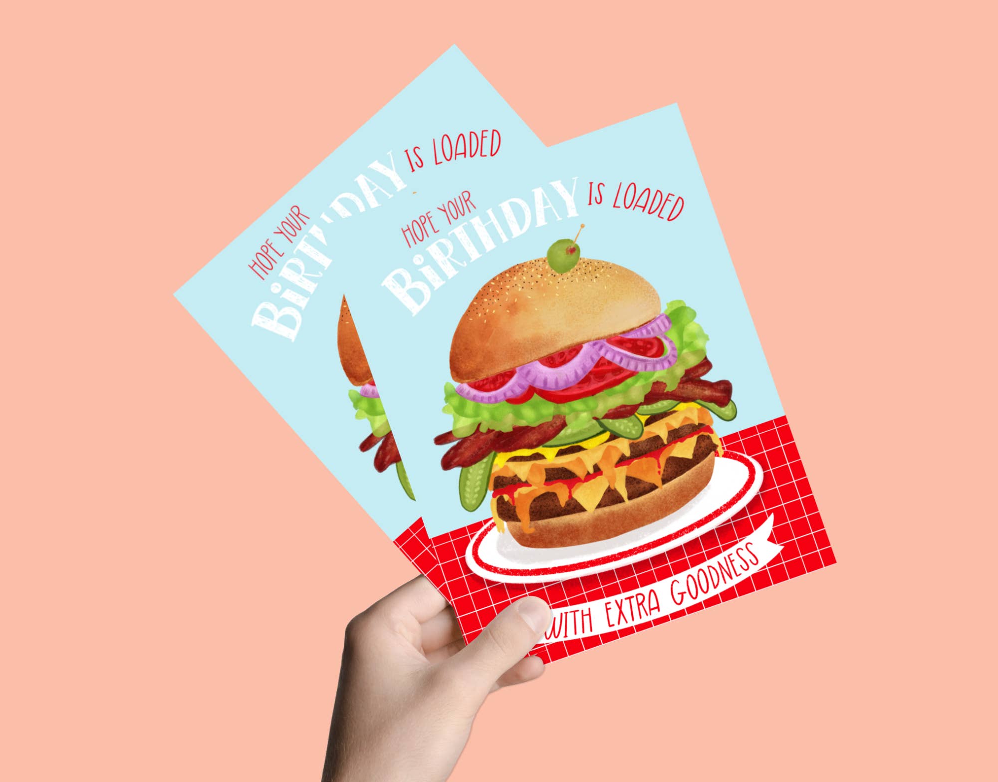 Cheese Burger Birthday Card | Greeting Card