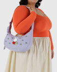 Medium Nylon Crescent Bag - Embroidered Miffy