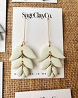 Irene Clay Earrings | Sage