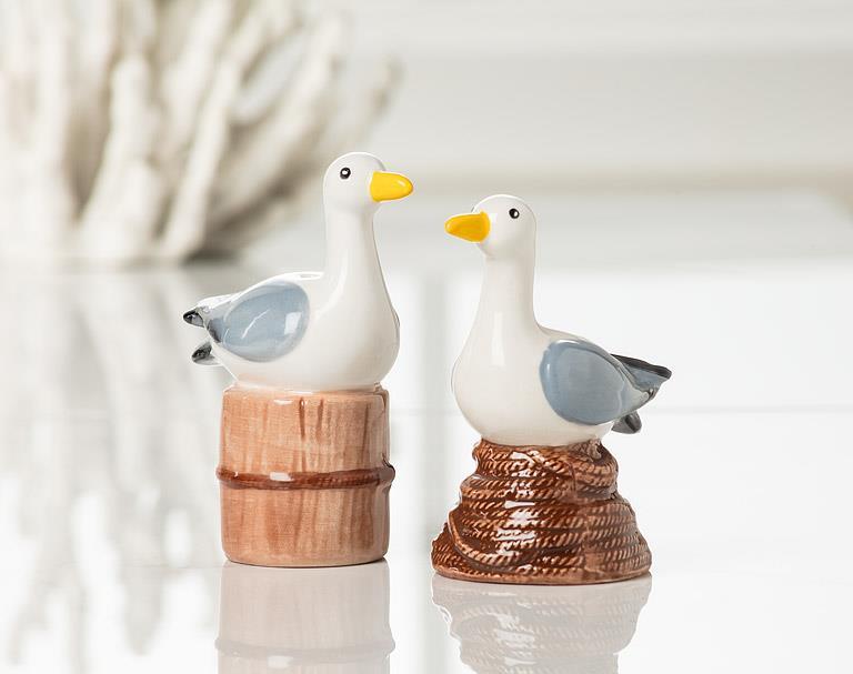 Perching Seagulls - Salt &amp; Pepper Shakers
