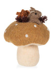 Mouse in Felt Mushroom